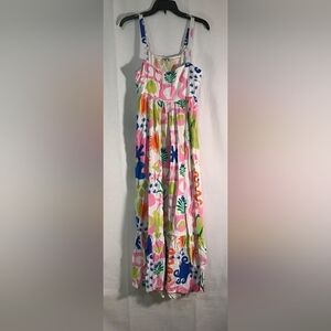 PAPER HEART women's Summer Maxi Dress zize M Floral Colorful Made In China